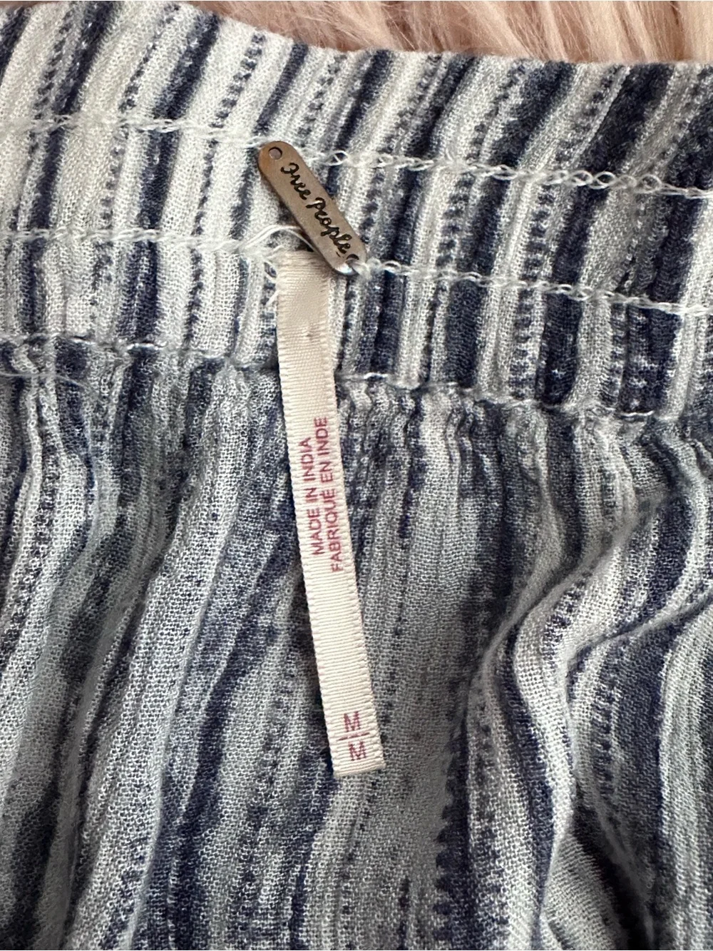 Free People Amanda drop Parachute Palazzo Pants Blue medium